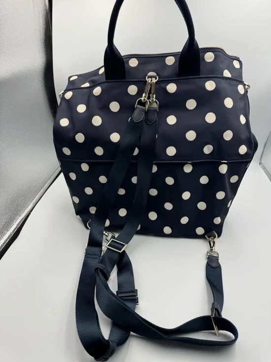 kate spade Little Better Sam Sunshine Convertible Backpack Navy and White - Picture 7 of 10